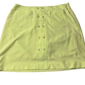 E P Pro Size 14 LIME GREEN MINI Golf SKORT, 3 pockets,